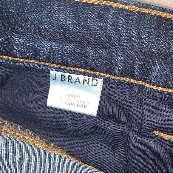 J Brand Maria Dark Wash High Rise Skinny Jean in Starless 29 - Picture 4 of 11